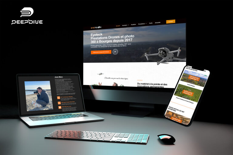 Refonte du site Web EYETECK, un site plus clair, plus rapide et pensé pour convertir à Bourges